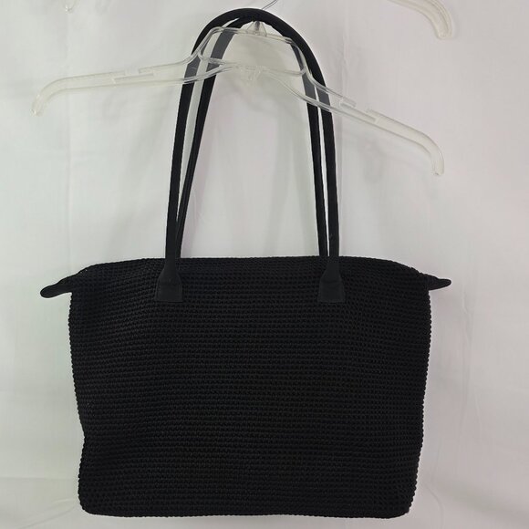 The SAK Elliot Lucca Collection Handback Black Crotchet Shoulder Bag Purse - Picture 3 of 15